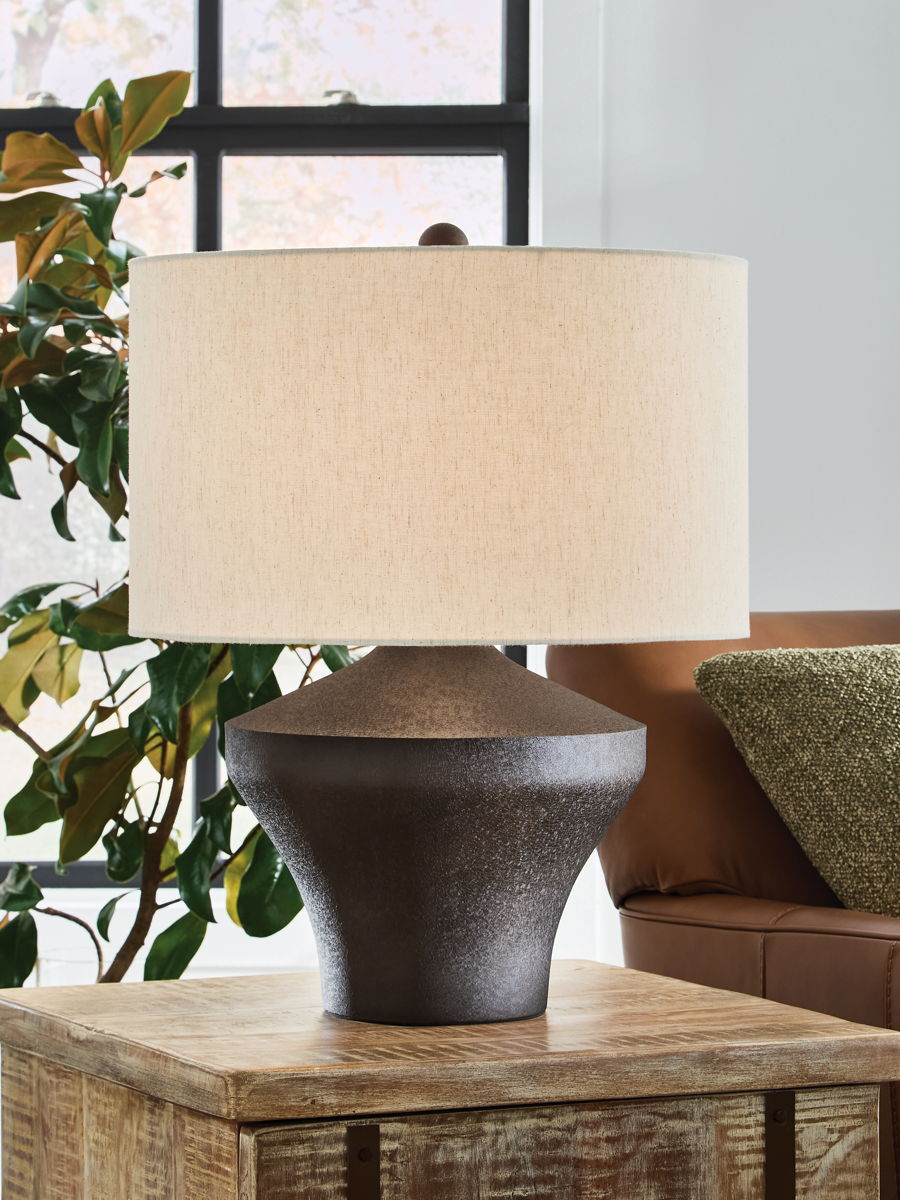 Dolanham - Metal Table Lamp - Distressed Brown - Image 4
