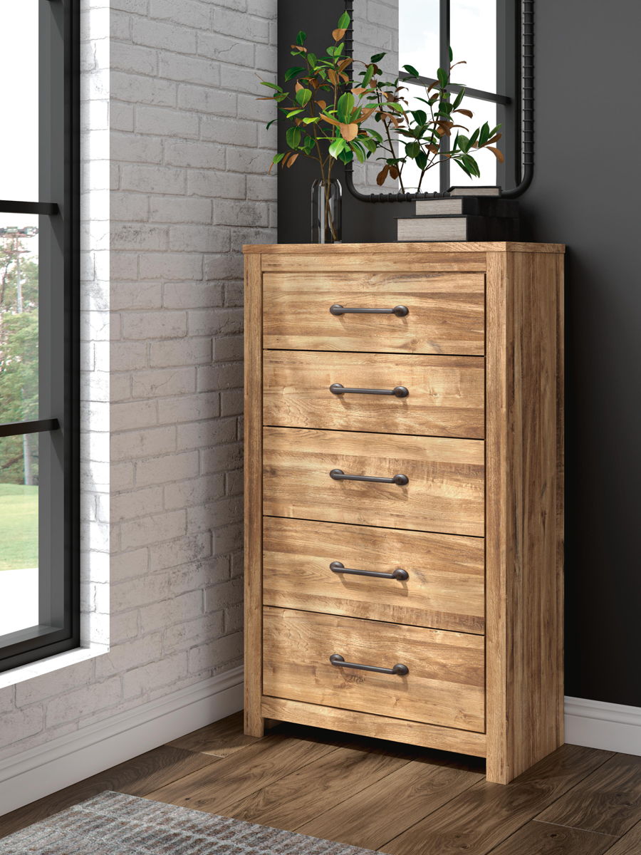 Maystonna - Five Drawer Chest - Brown - Image 3