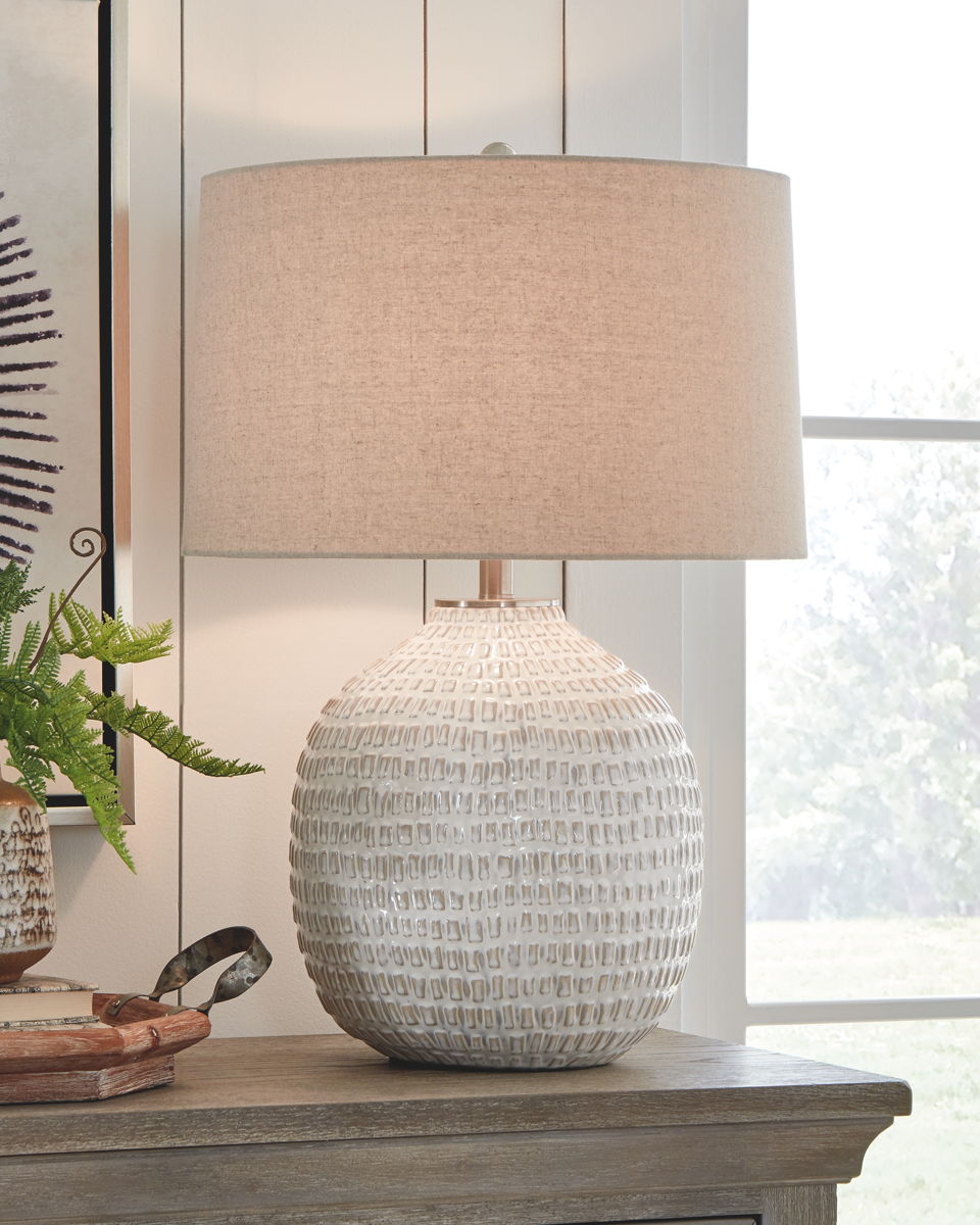 Jamon - Ceramic Table Lamp - Beige - Image 3