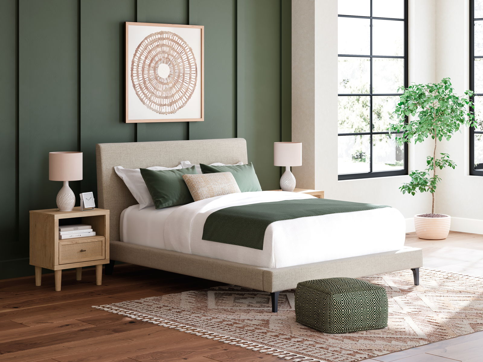 Cielden - Upholstered Bed With Roll Slats - Image 9