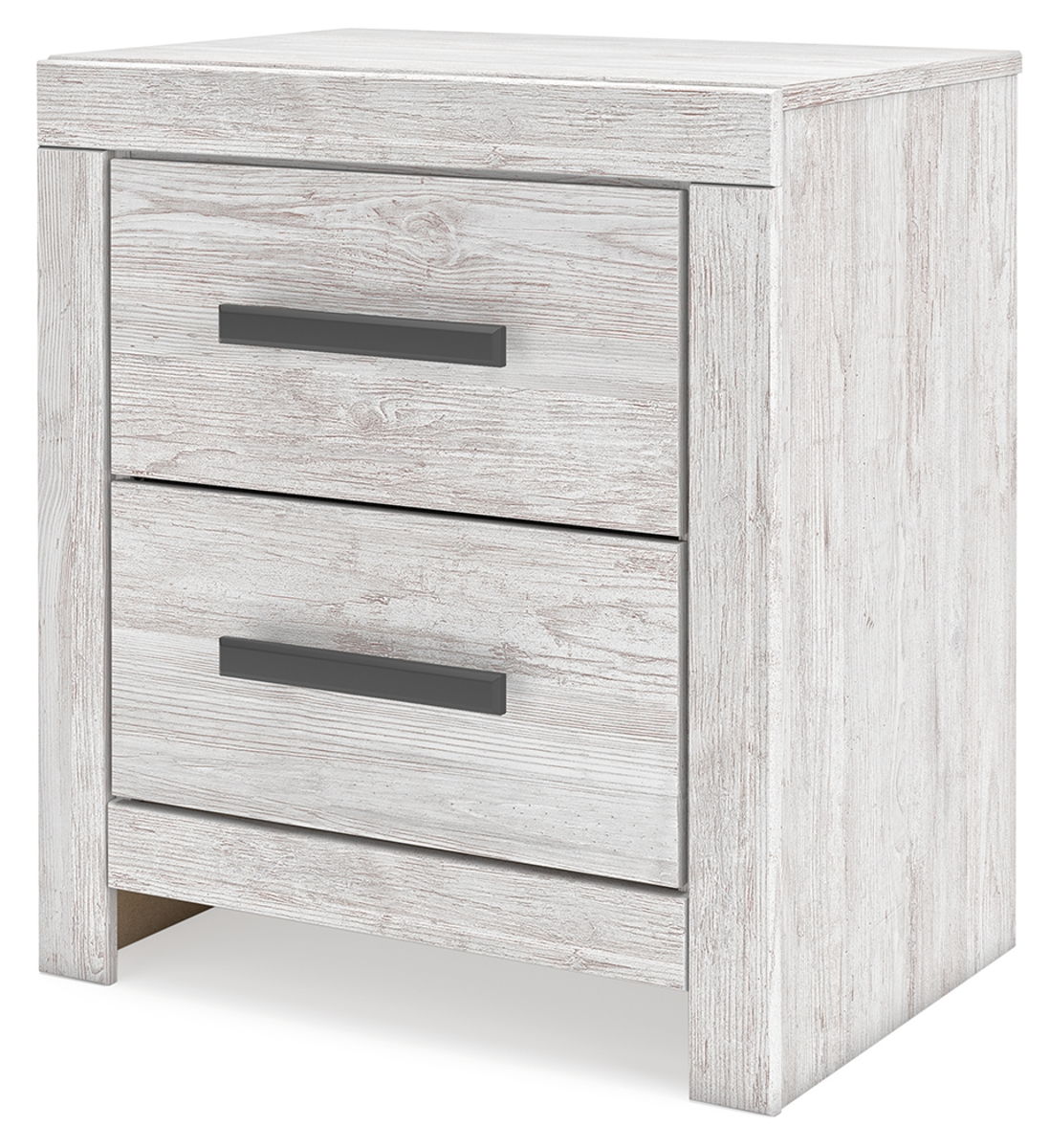 Cayboni - Two Drawer Night Stand - Whitewash - Image 3