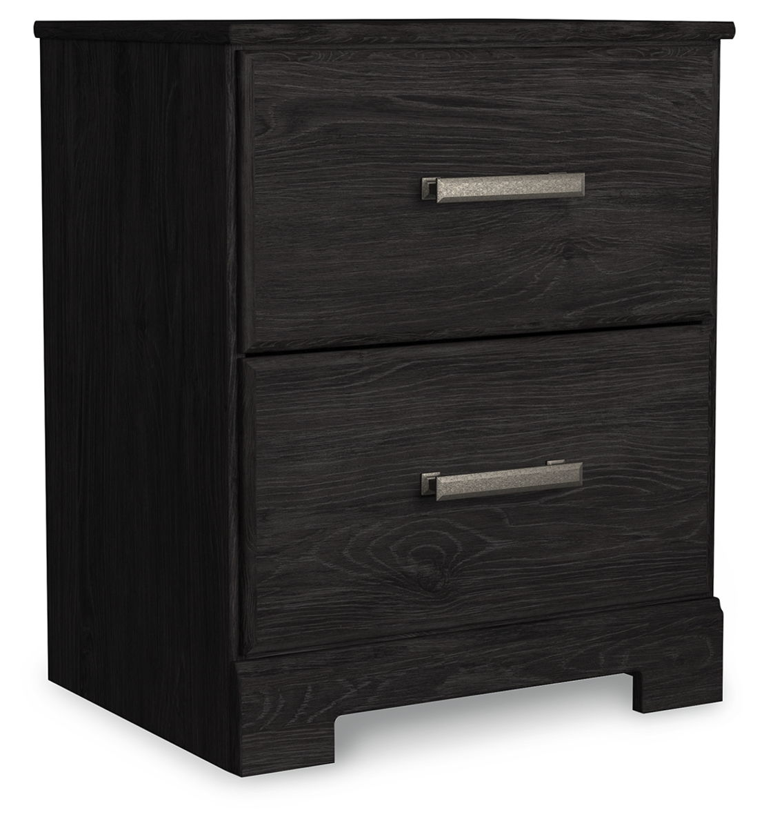 Belachime - Two Drawer Night Stand - Charcoal - Image 3