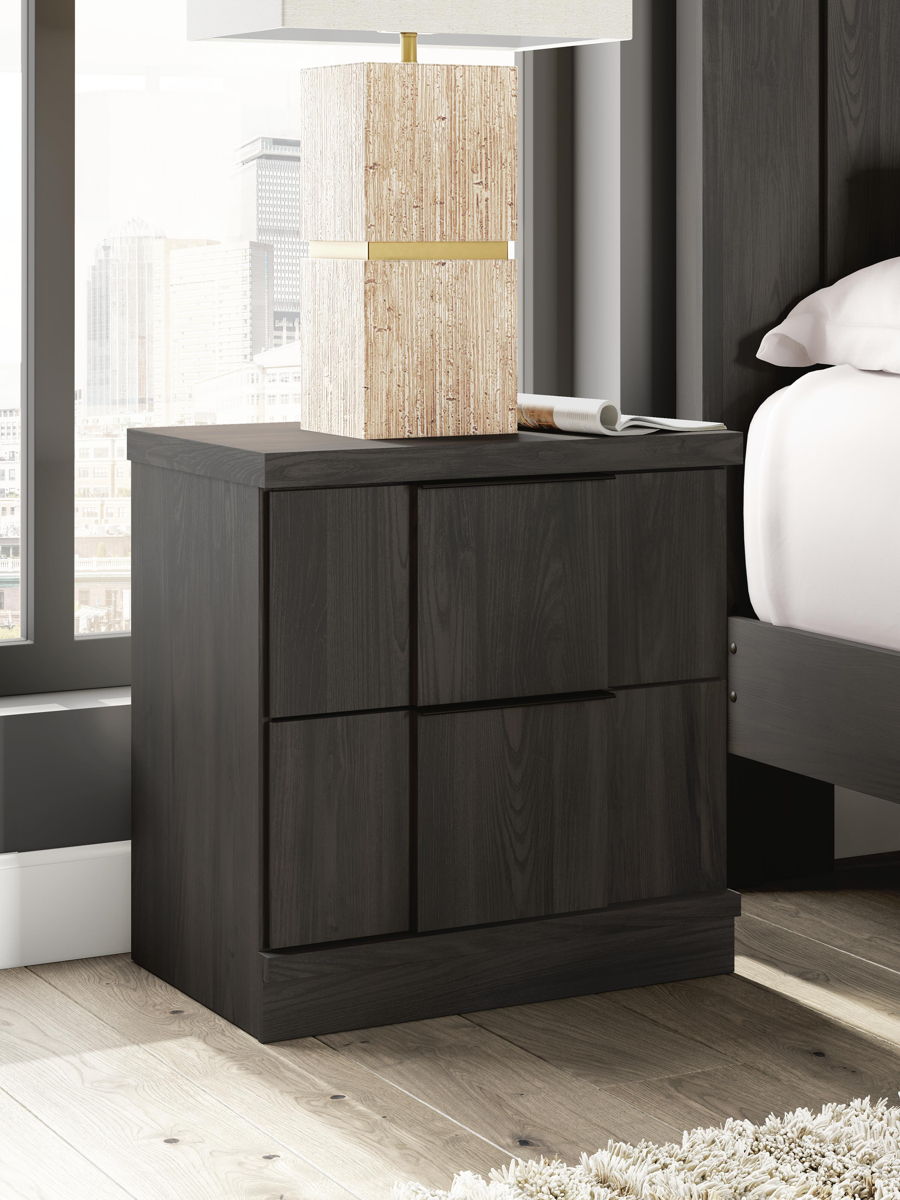 Shaehartin - Two Drawer Night Stand - Dark Brown - Image 4