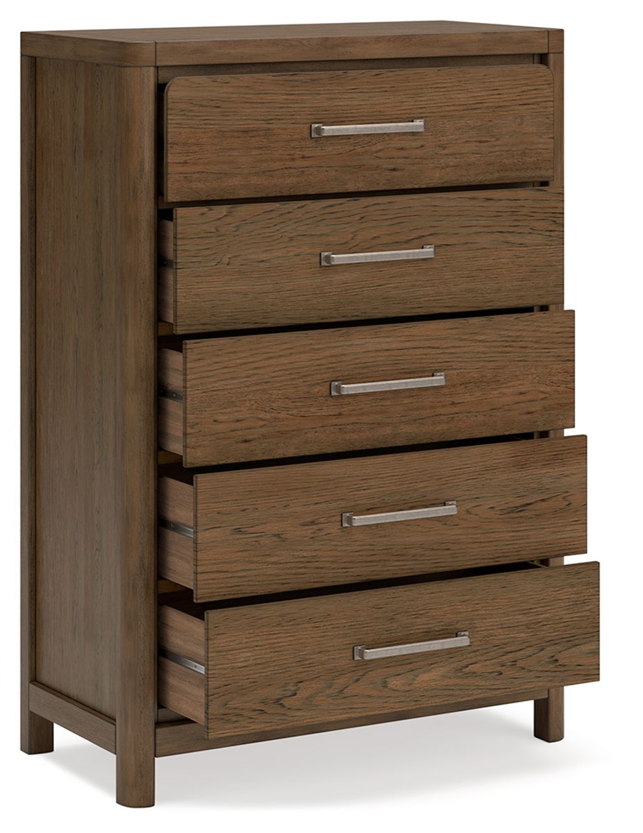 Cabalynn - Five Drawer Chest - Light Brown - Image 4