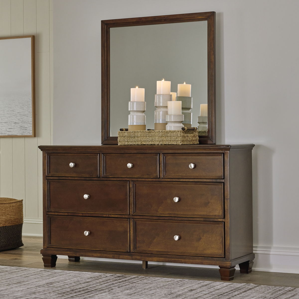 Danabrin - Dresser And Mirror - Brown - Image 3