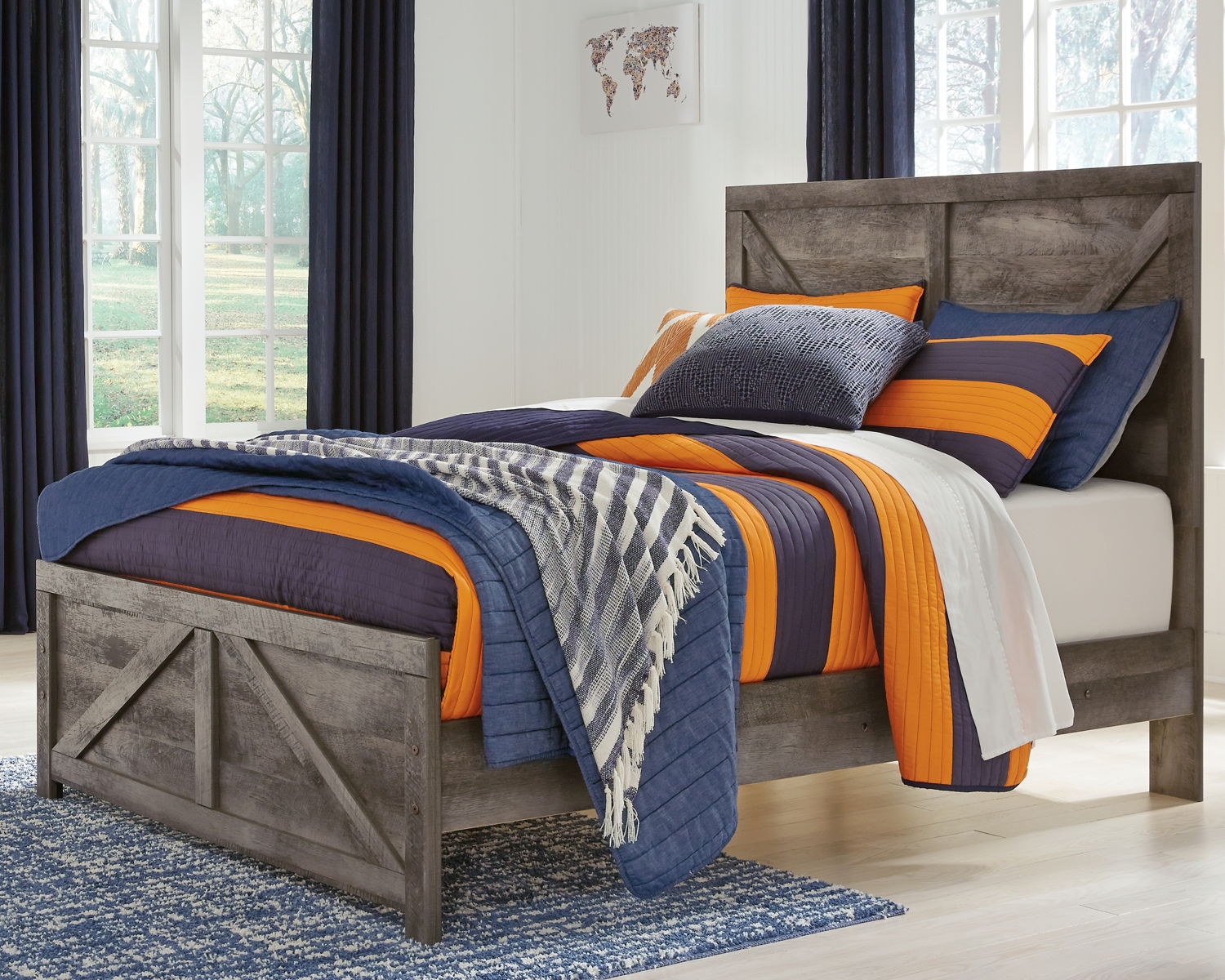 Wynnlow - Crossbuck Panel Bed - Image 7