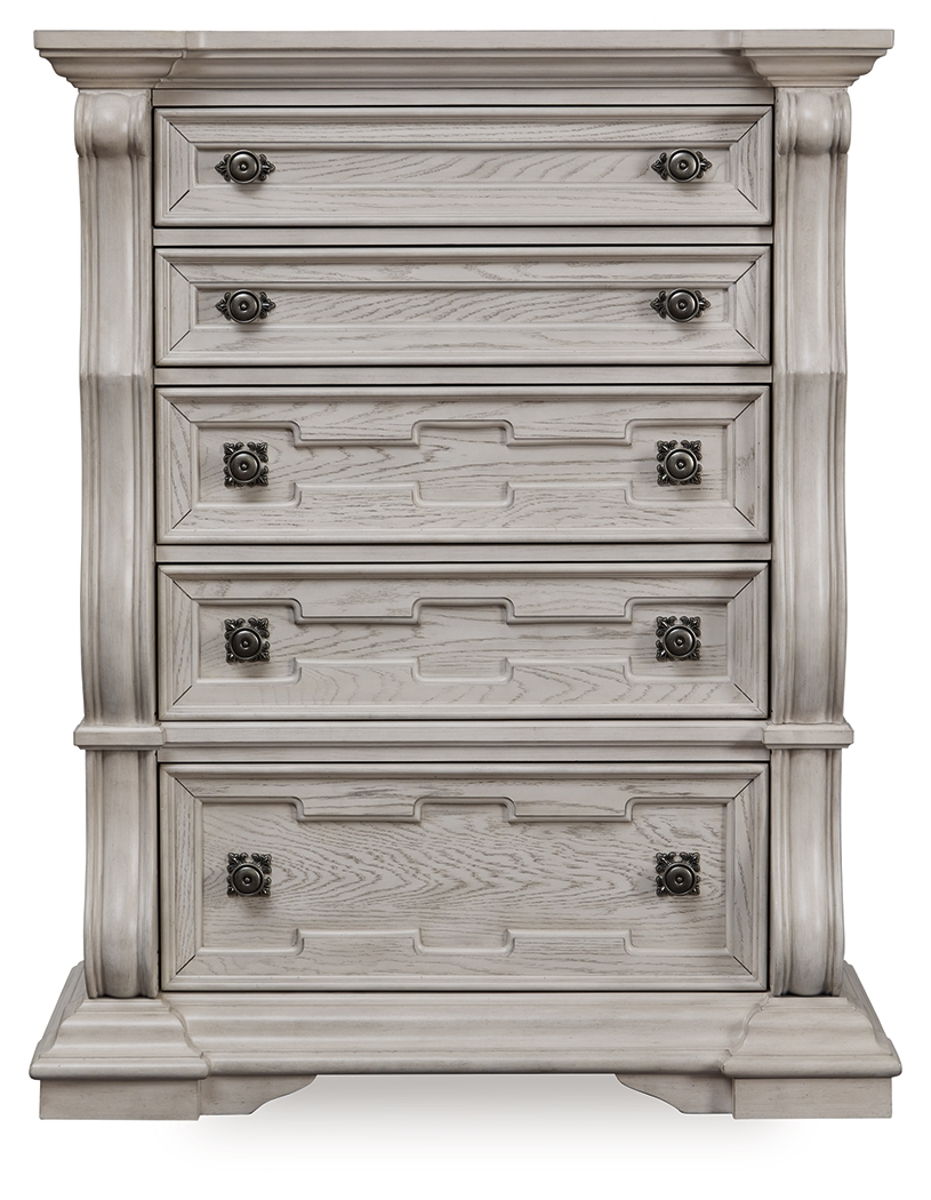 Bruchandi - Five Drawer Chest - Antique White - Image 2