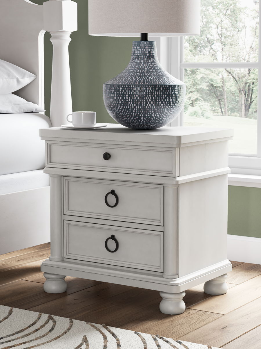 Rowlenstown - Three Drawer Night Stand - Image 3
