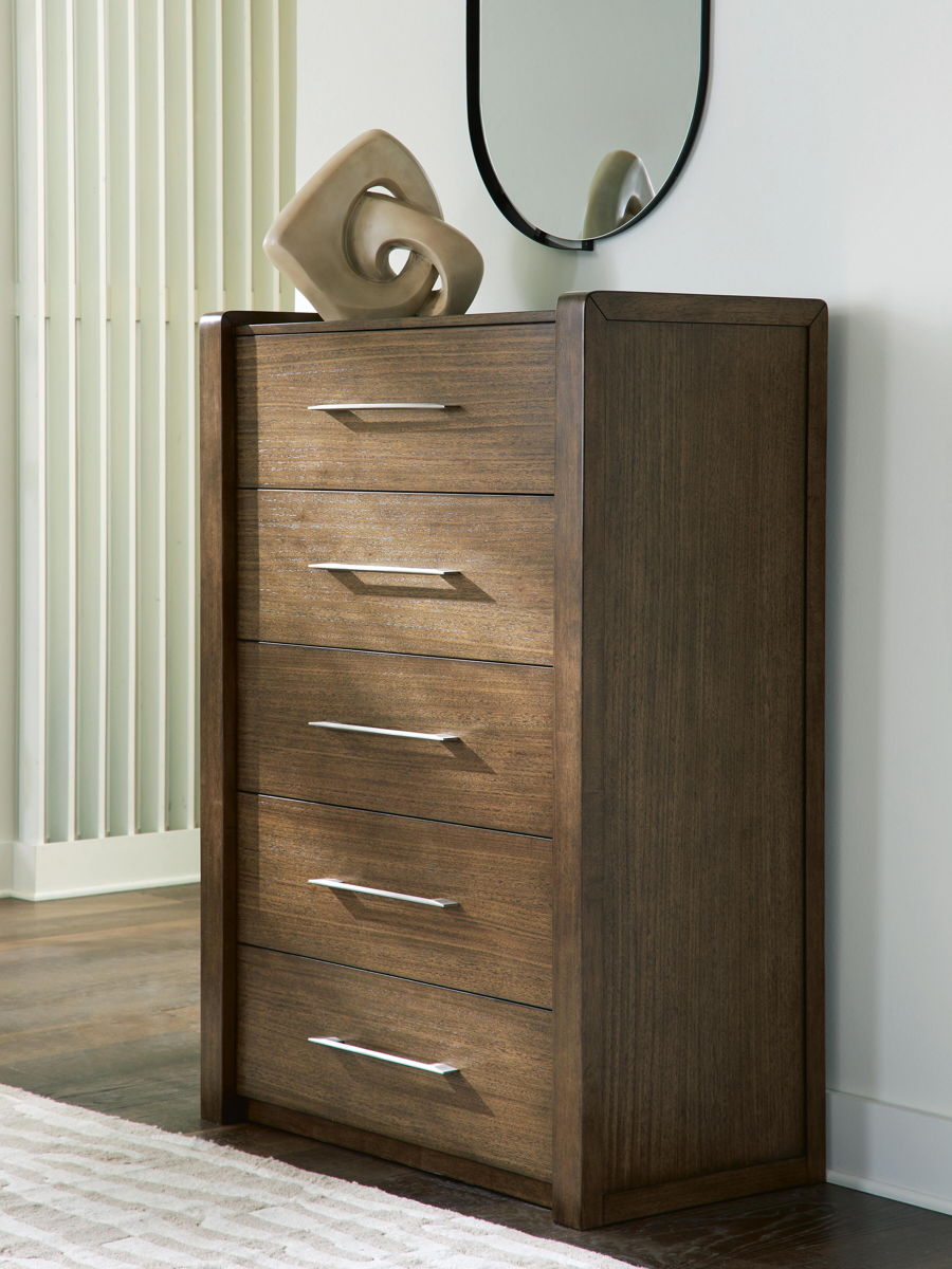 Marxmore - Five Drawer Chest - Brown - Image 2