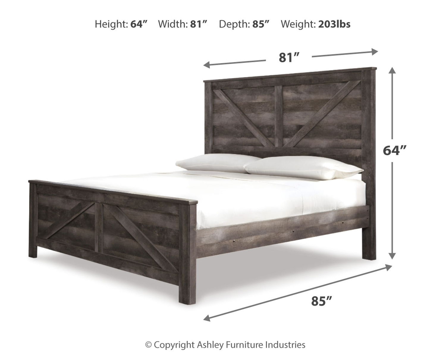 Wynnlow - Crossbuck Panel Bed - Image 4