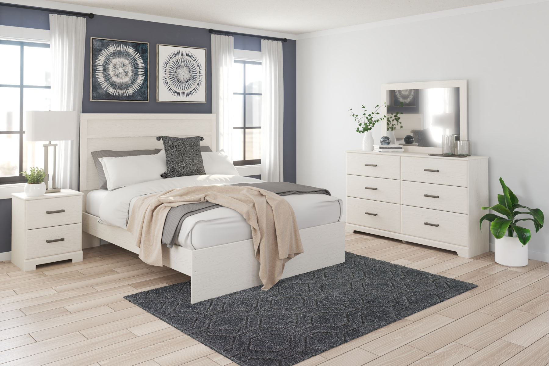 Stelsie - Dresser, Mirror - White - Image 4