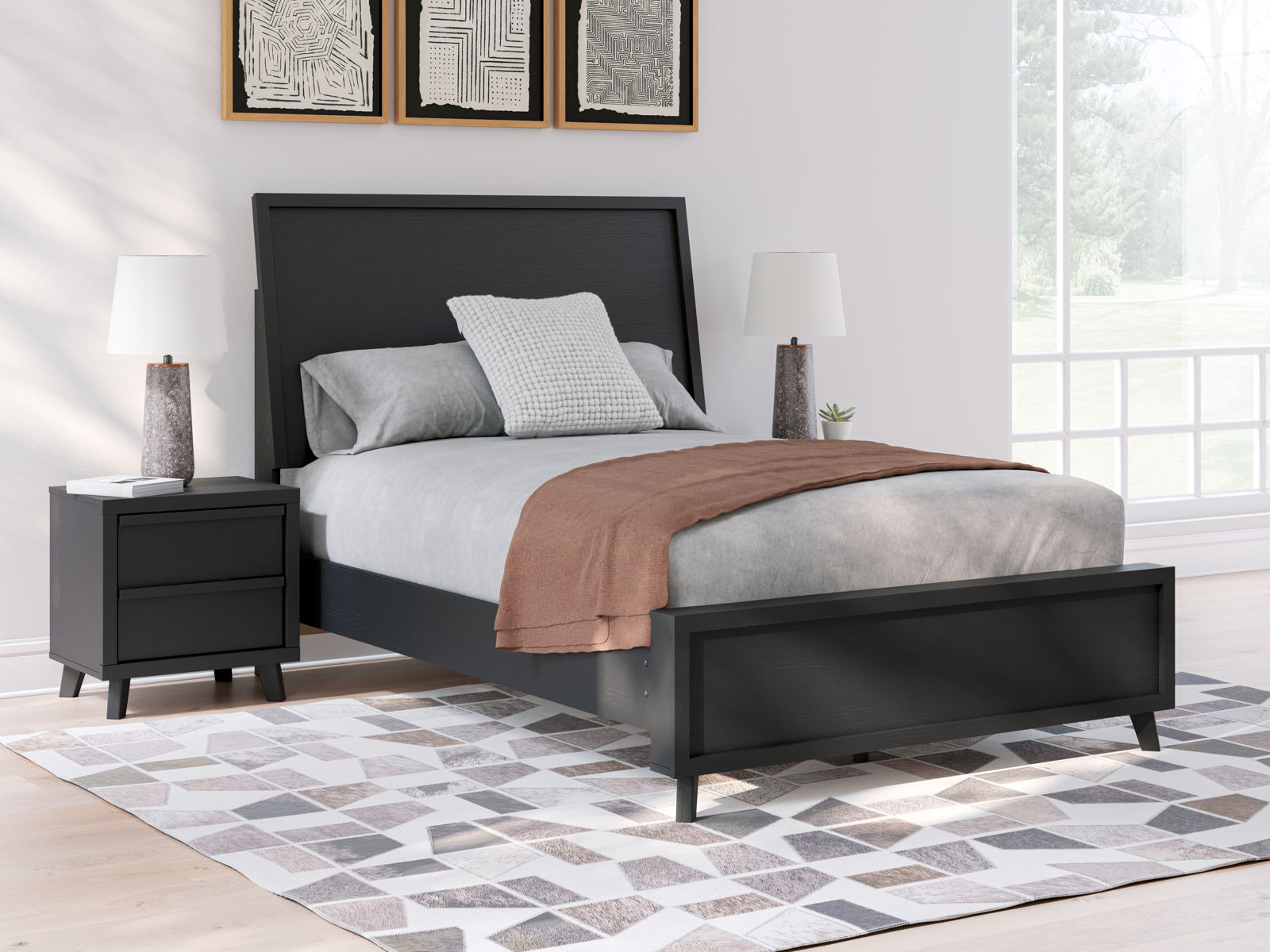 Danziar - Panel Bed - Image 2