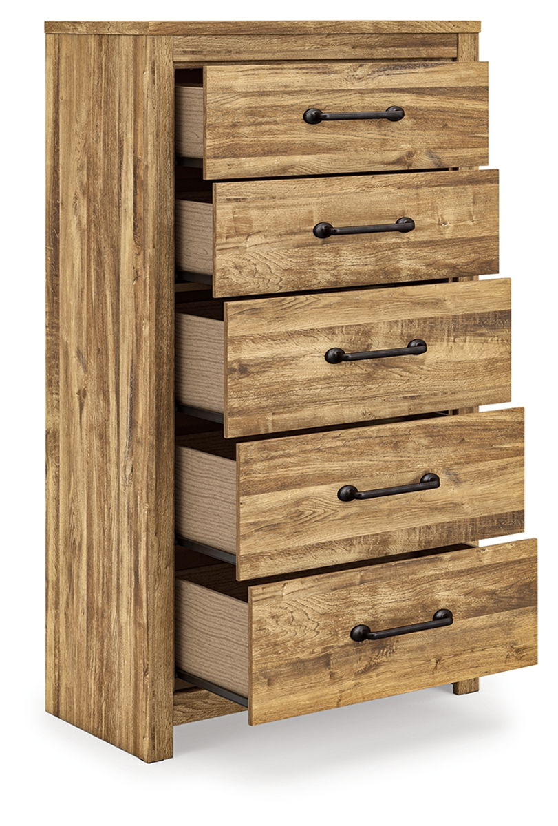 Maystonna - Five Drawer Chest - Brown - Image 4