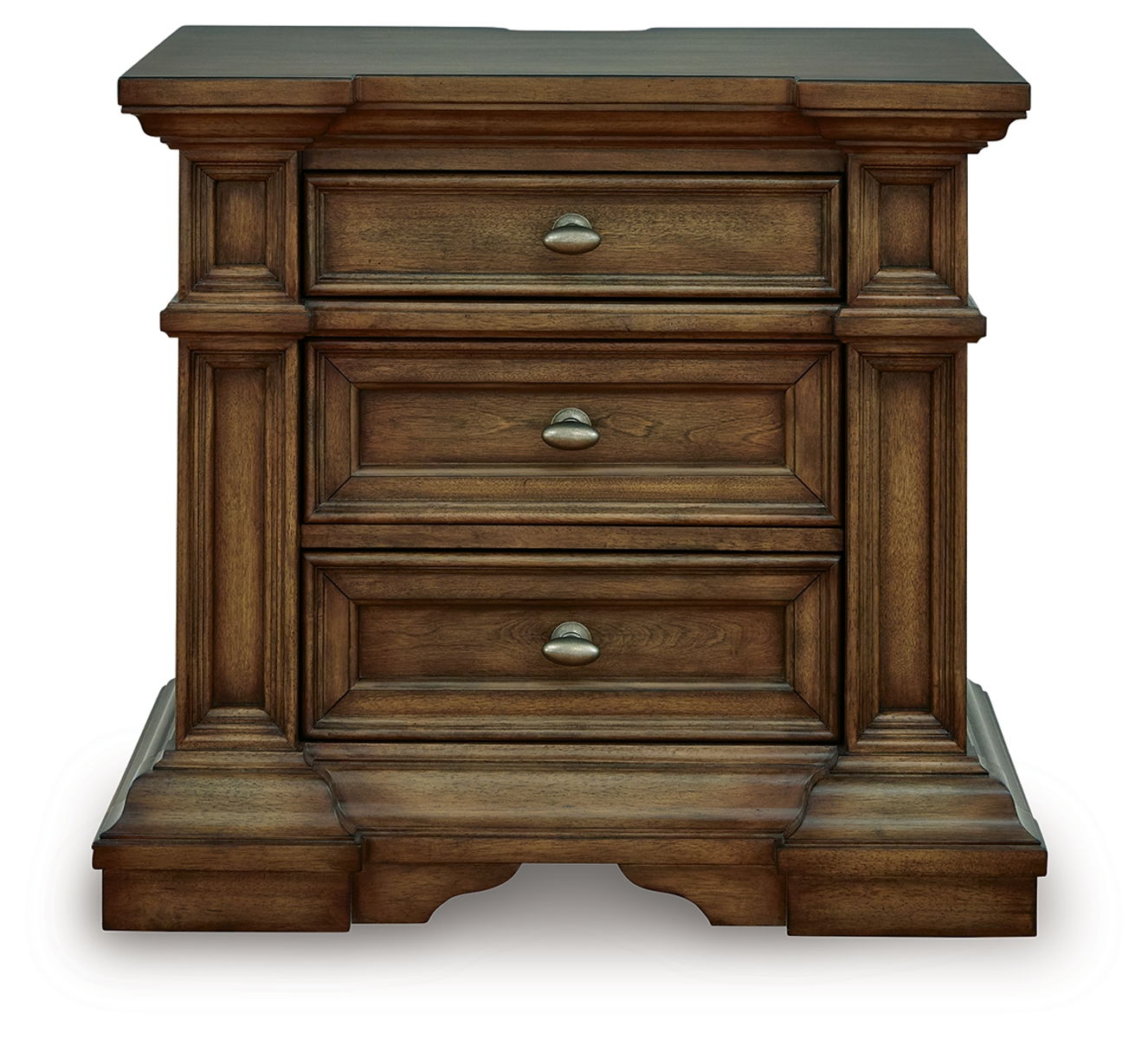 Frantanna - Three Drawer Night Stand - Brown - Image 3