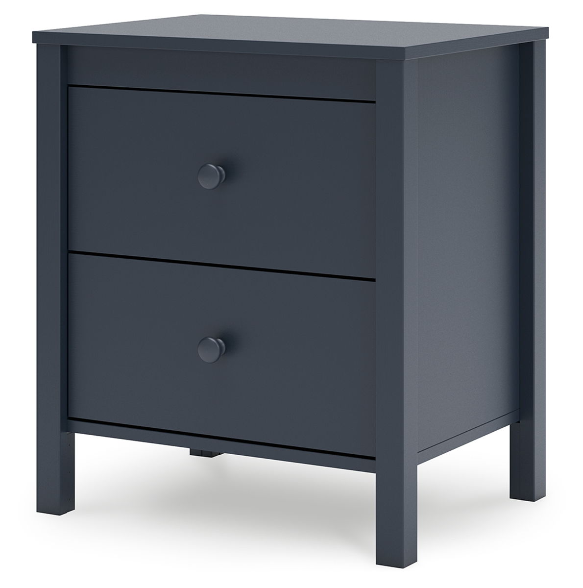 Simmenfort - Two Drawer Night Stand - Navy Blue - Image 2