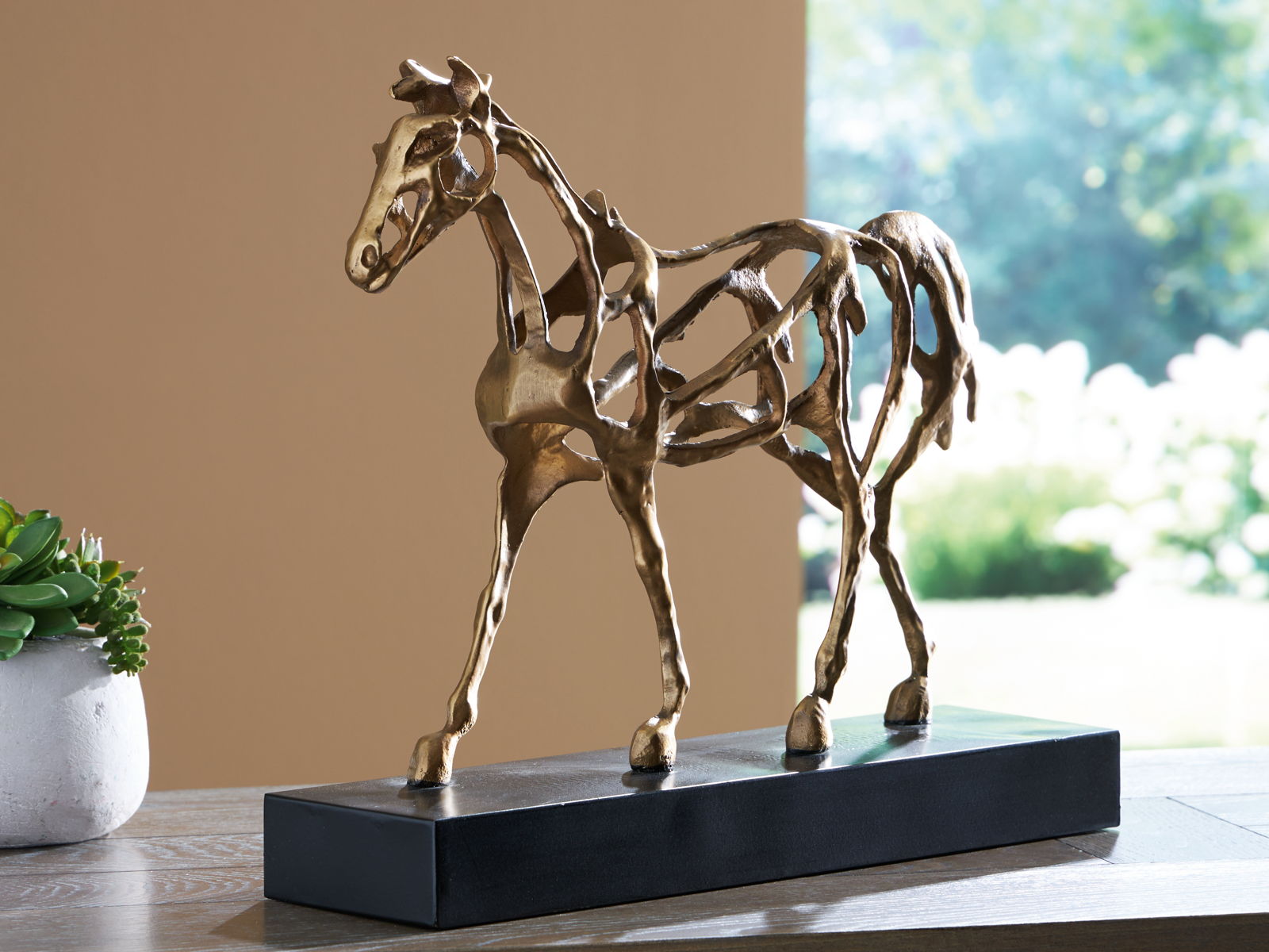 Grainville - Sculpture - Antique Gold Finish - Image 3