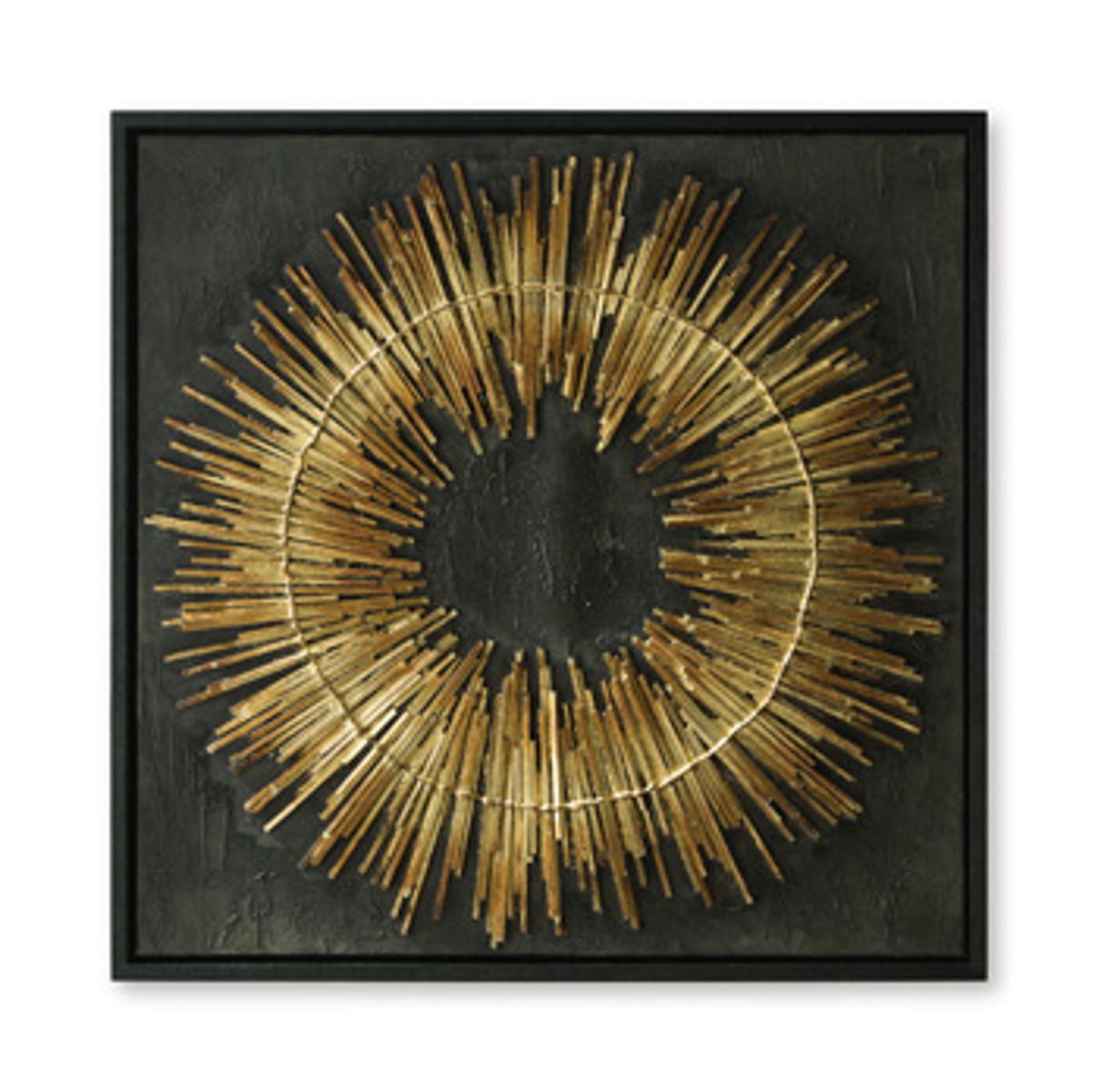 Buddins - Wall Art - Black / Gold Finish