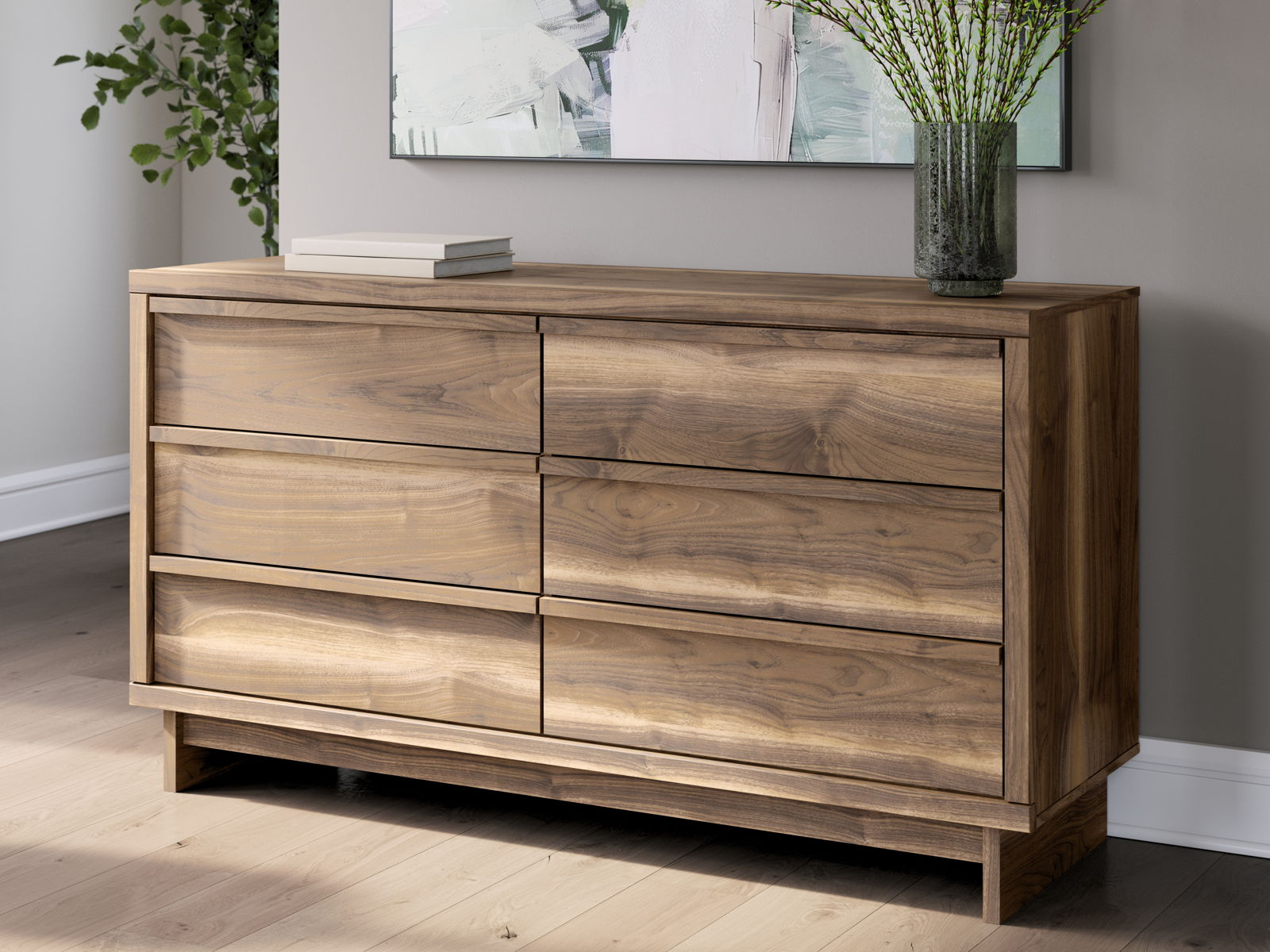 Chirason - Six Drawer Dresser - Brown - Image 3