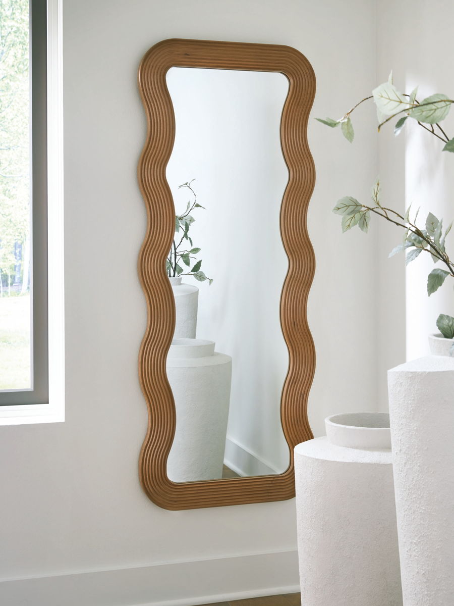 Ellisonville - Floor Mirror - Brown - Image 3