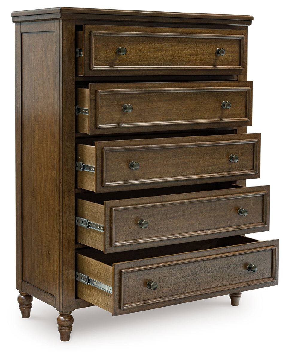 Sturlayne - Five Drawer Chest - Brown - Image 4