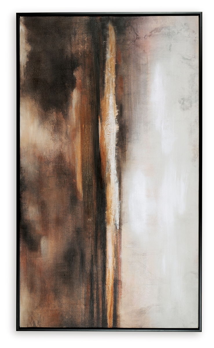 Drewland - Wall Art - Black / Brown / Orange - Image 2