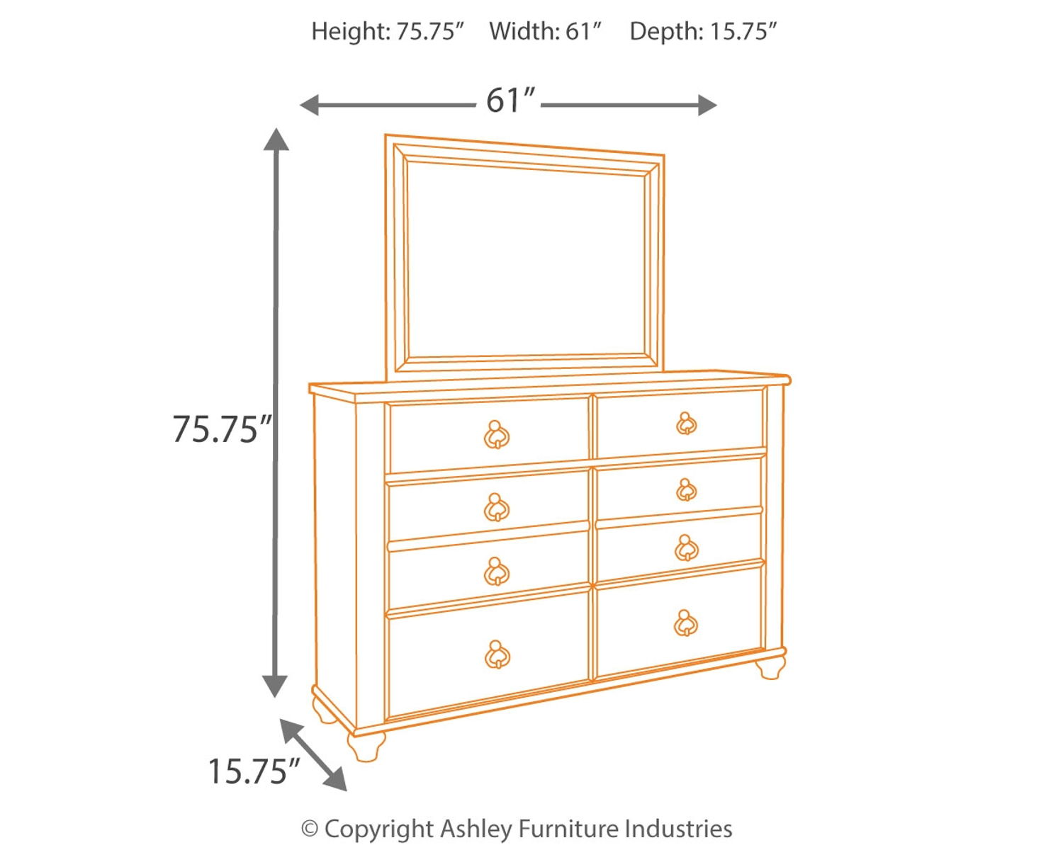 Willowton - Dresser - Image 6