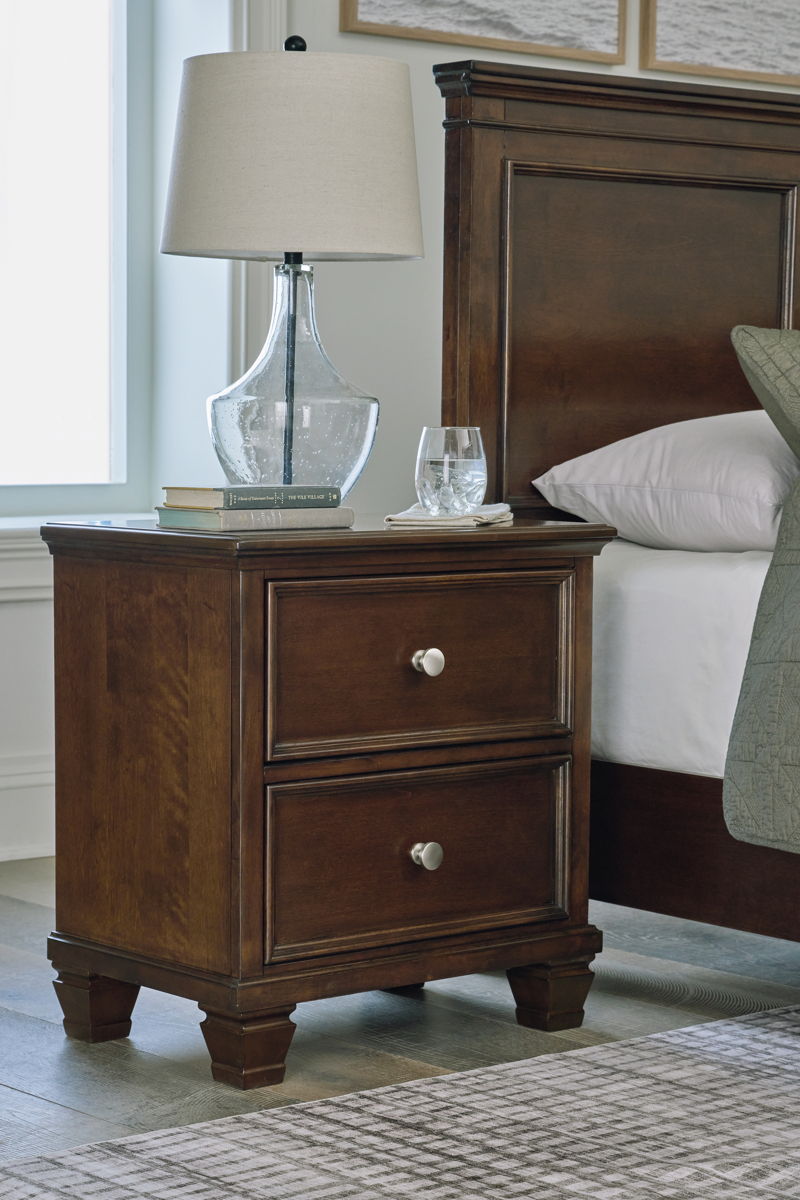 Danabrin - Two Drawer Nightstand - Brown - Image 3