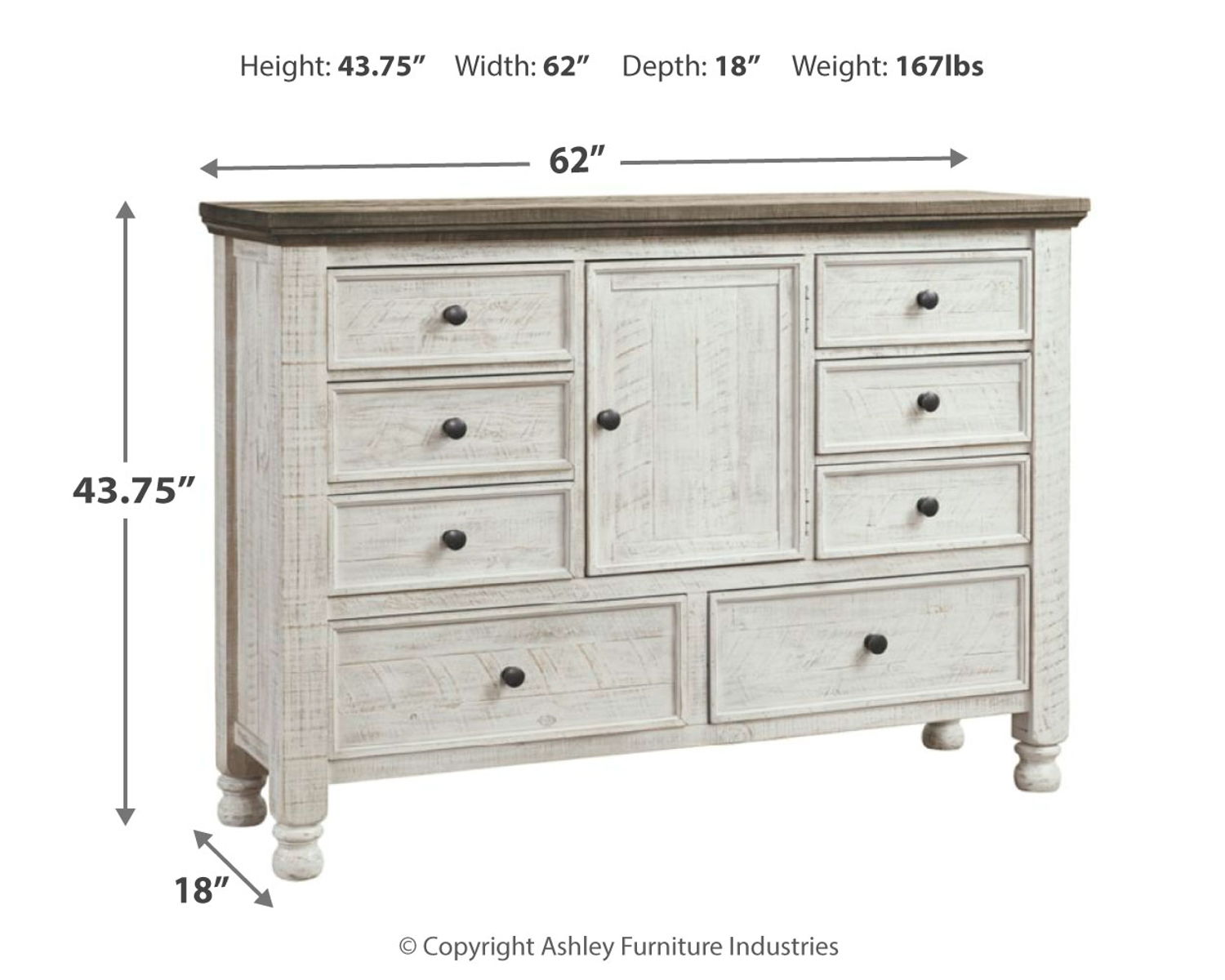 Havalance - Dresser - White / Gray - Image 4