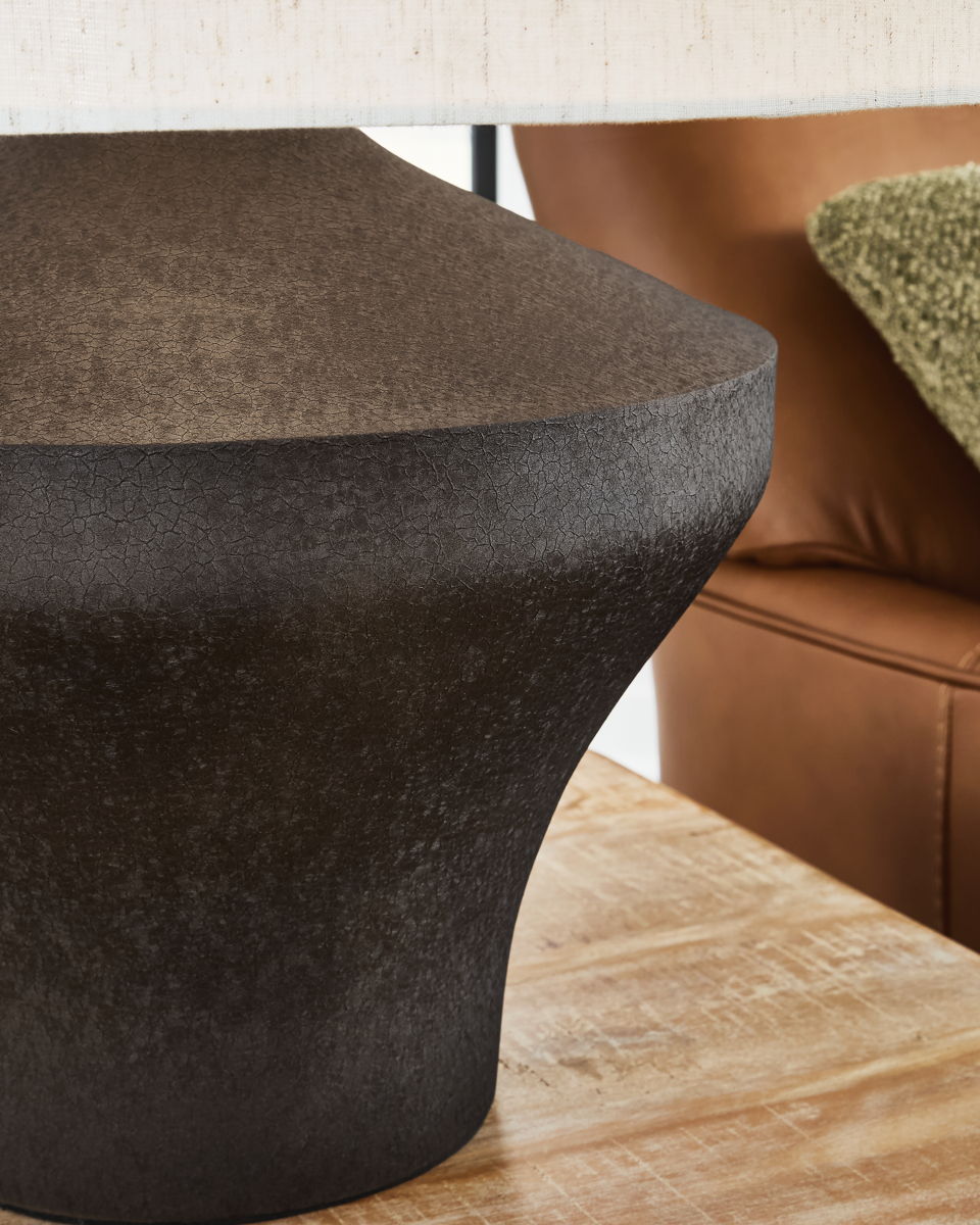 Dolanham - Metal Table Lamp - Distressed Brown - Image 2