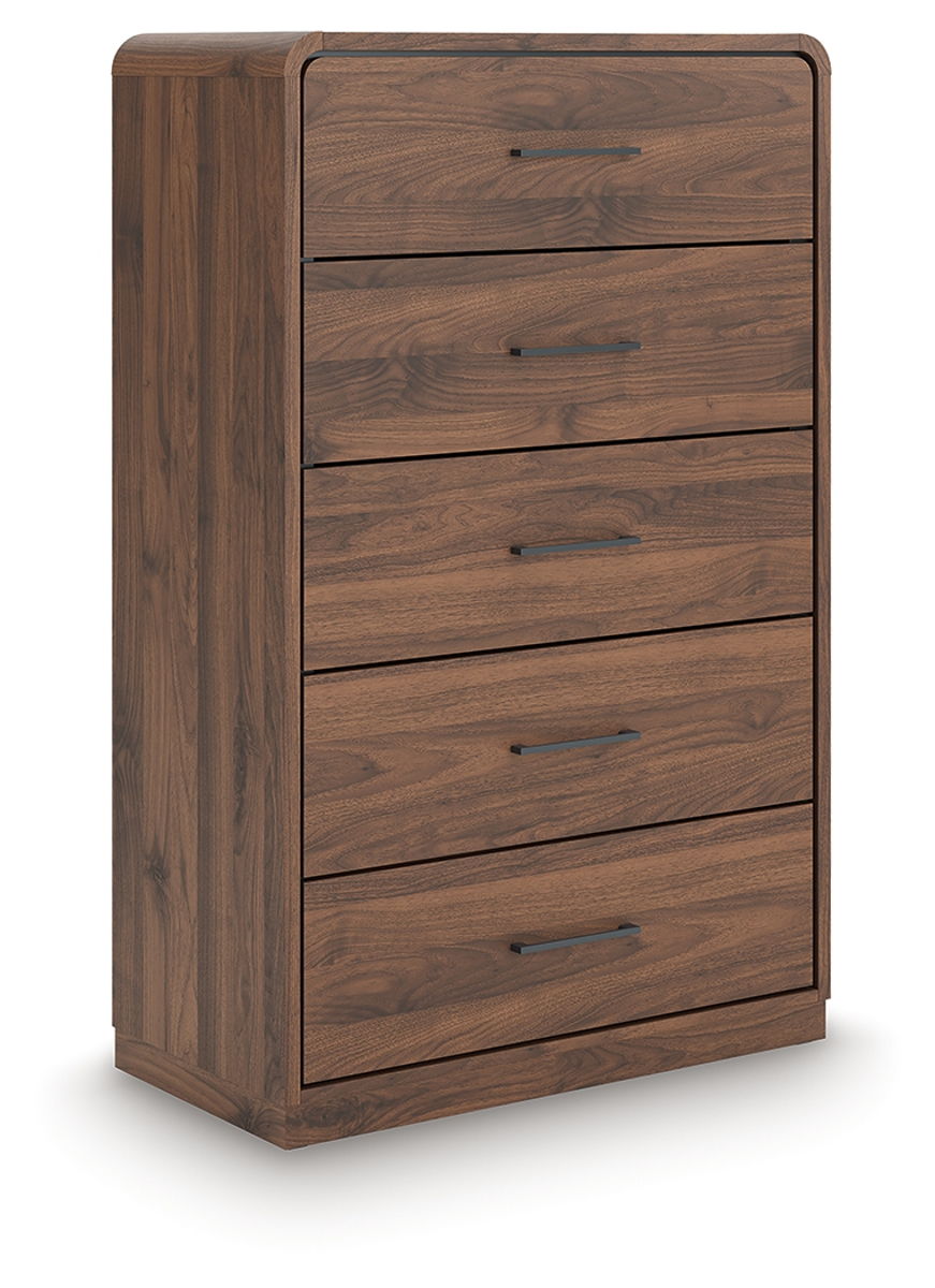 Fortlorn - Five Drawer Chest - Walnut Brown - Image 3