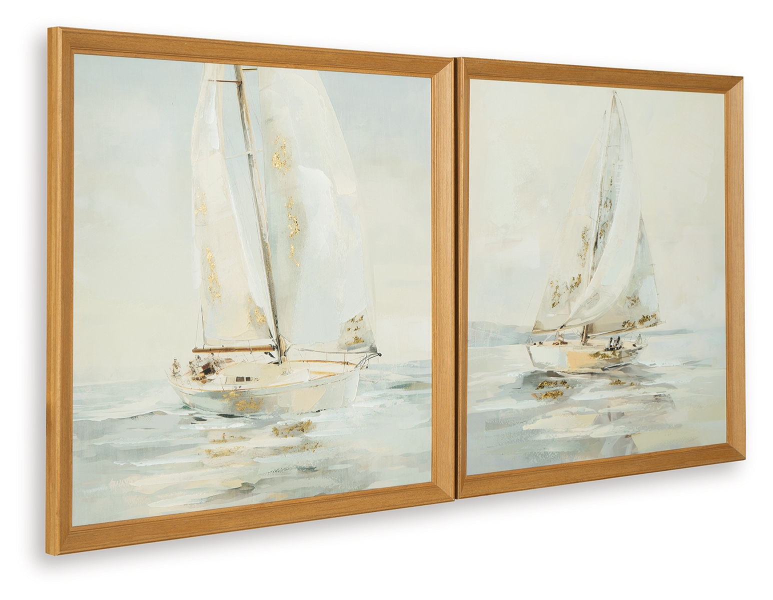 Winbrook - Wall Art Set (Set of 2) - Gray / Tan / Gold Finish - Image 4